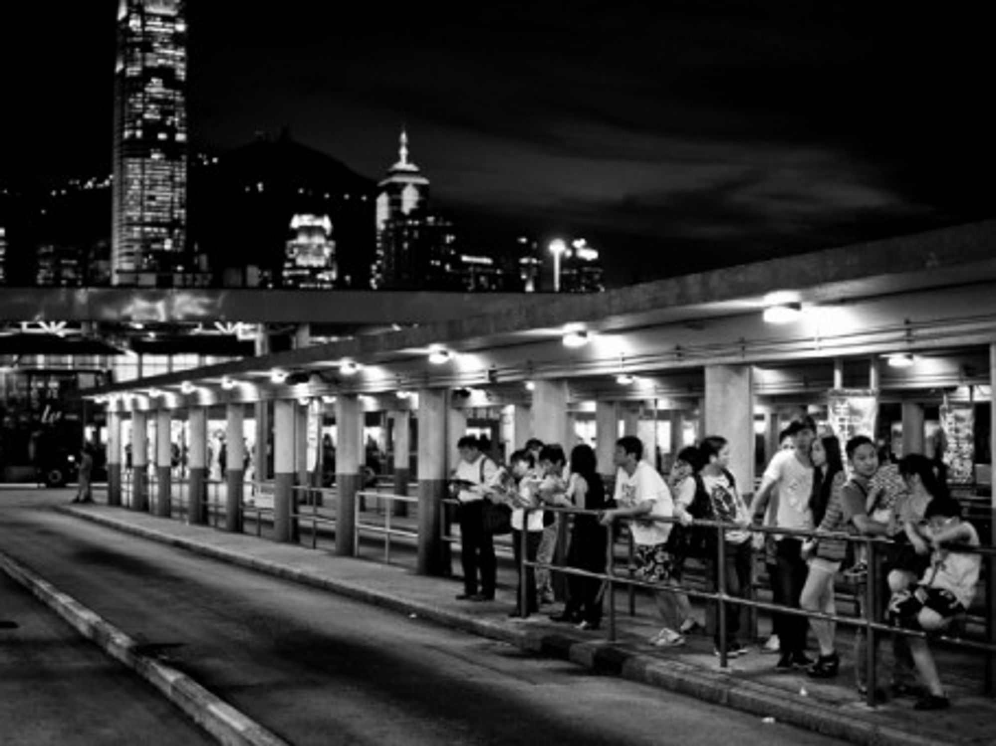 The Tsim Sha Tsui area in in southern Kowloon, Hong Kong