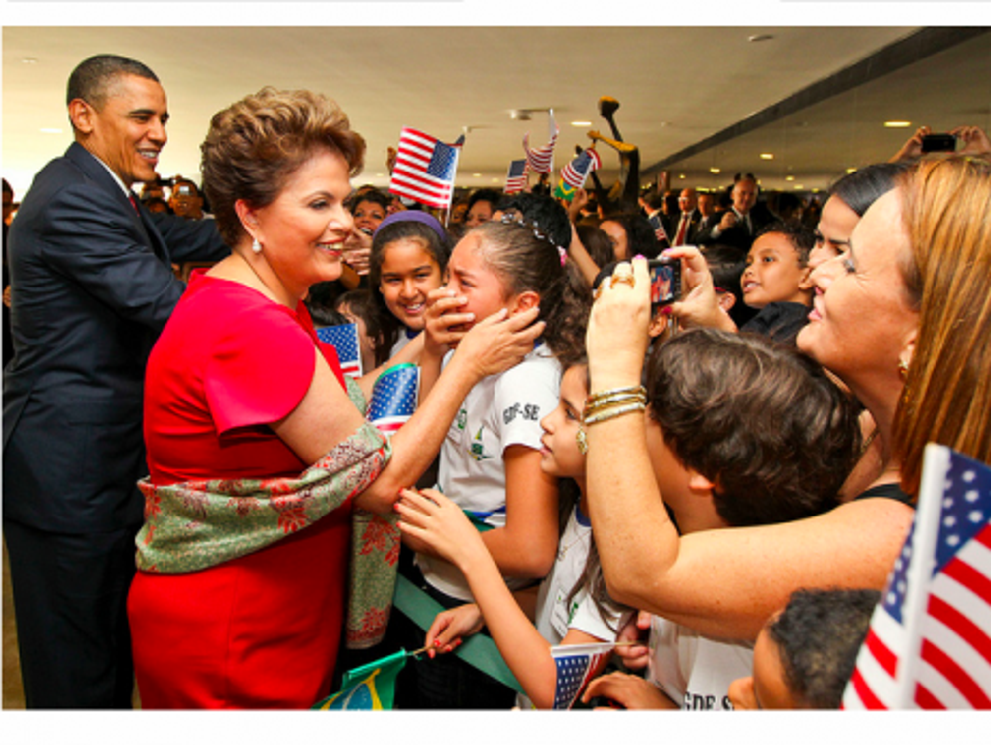 The two presidents in Brazil last year (Roberto Stuckert Filho)