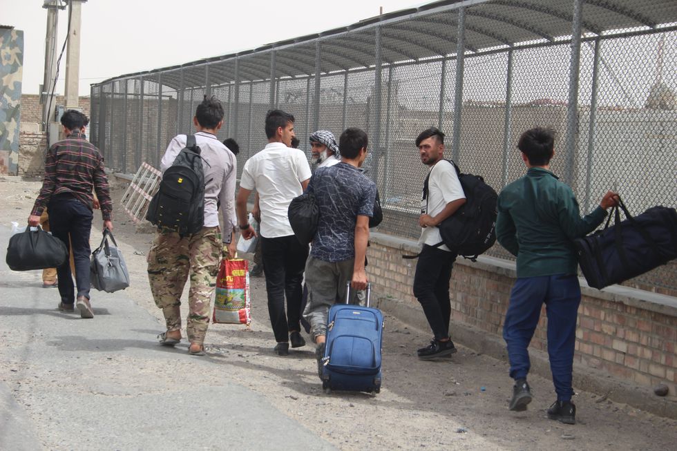 The UN's refugee agency believes between half a million and 1 million Afghans may have fled the Taliban into Iran.