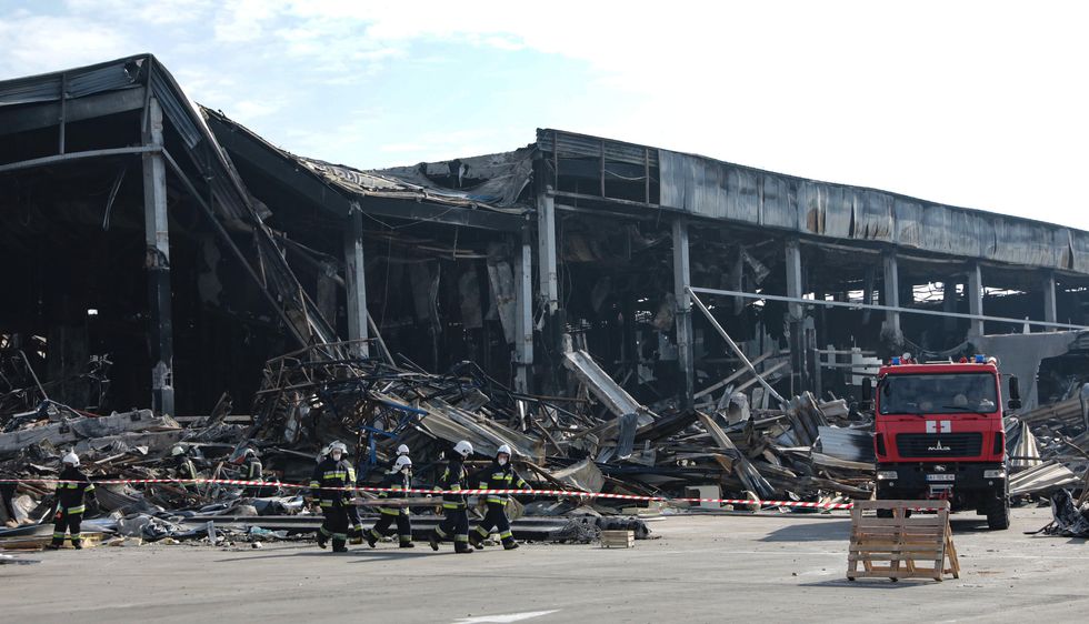 The warehouse of Brovary was destroyed by Russian forces