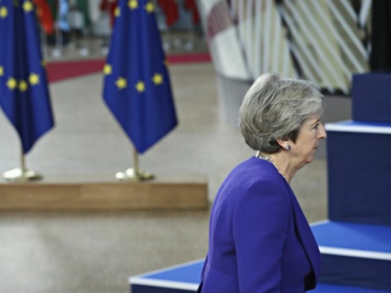 Theresa May on Oct. 18