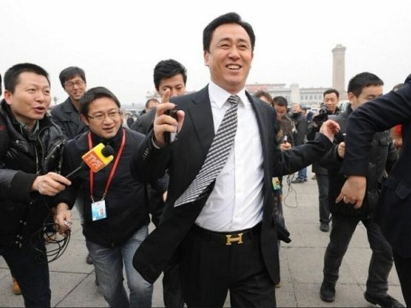 This image of the head of one of China's top real estate holdings flashing his Hermes belt lit up the Chinese Internet.