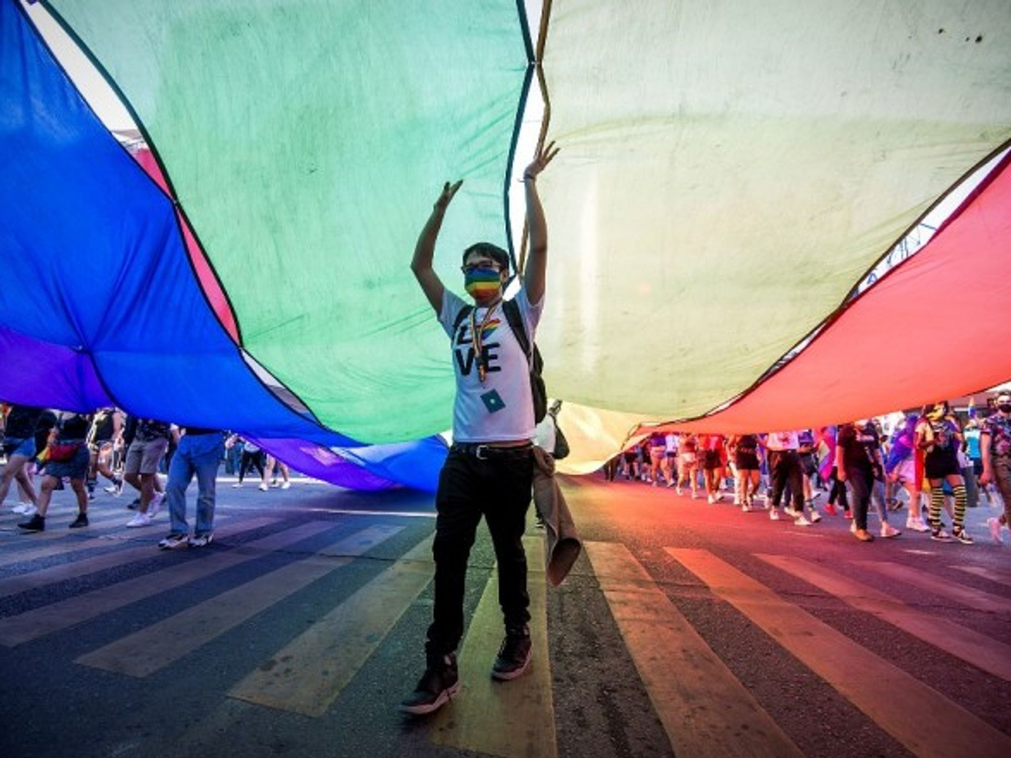 Thousands in participated in the LGBTQ+ Pride March in Monterrey, Mexico