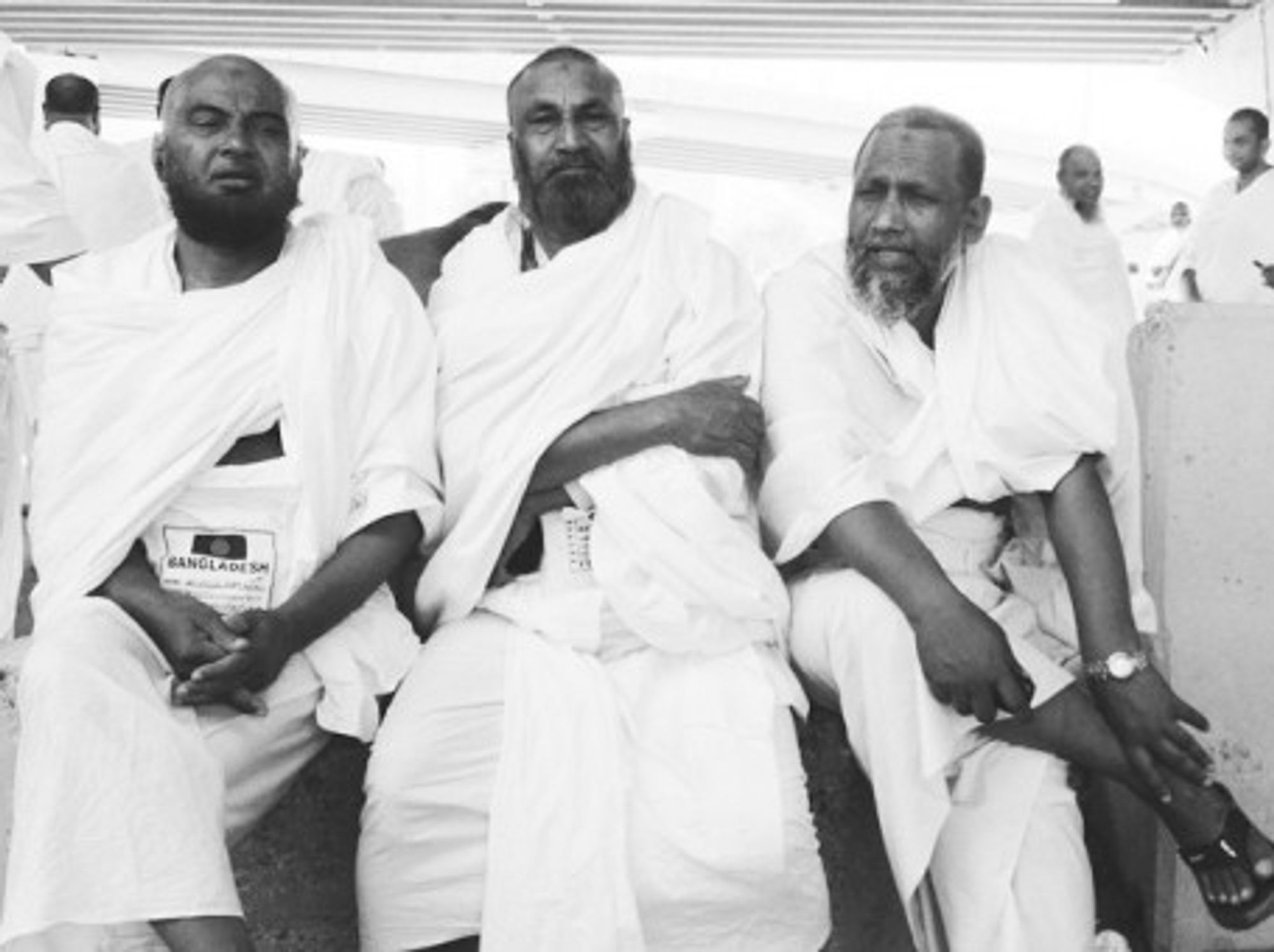 Three Muslims started the annual Hajj pilgrimage