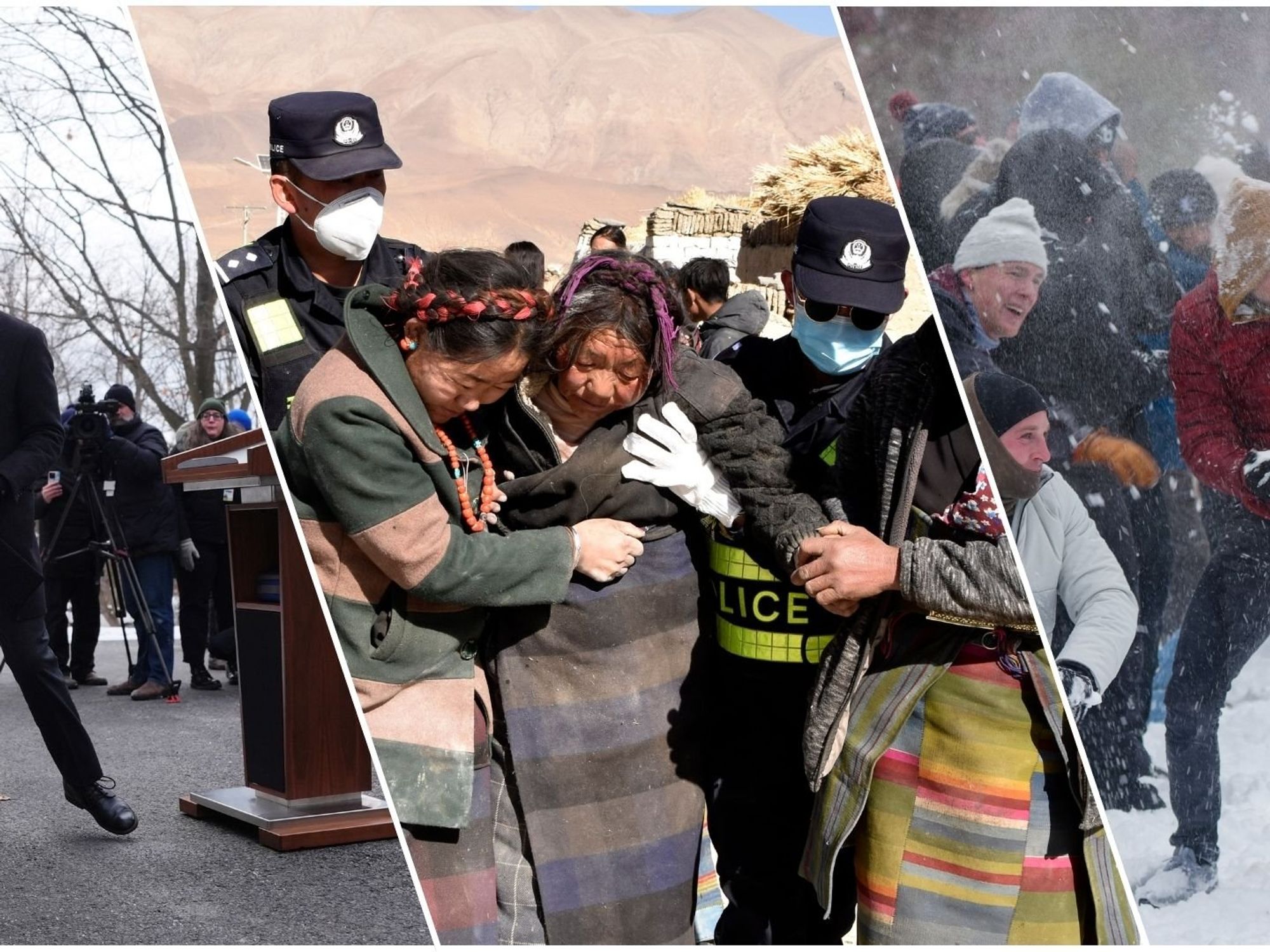 Today In Photos, January 7: Himalayan Quake, Charlie Hebdo Anniversary, DC Snowball Fight