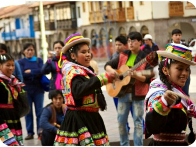 Traditional Andean dance in Cusco