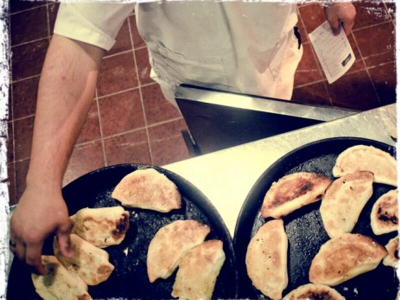 Traditional Argentinian dishes (here, empanadas) tend to be somewhat heavy...