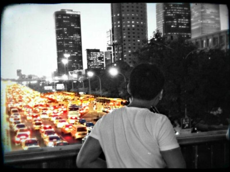 Traffic jam in Beijing