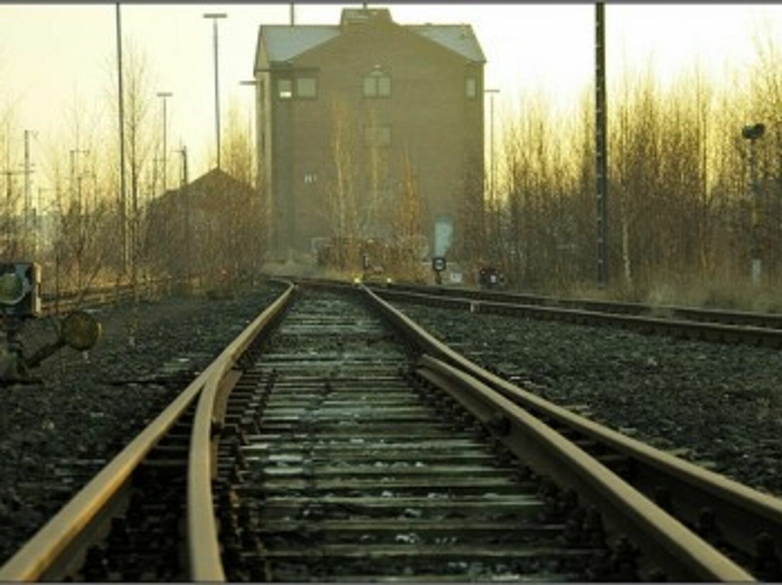 Train tracks in nothern Germany