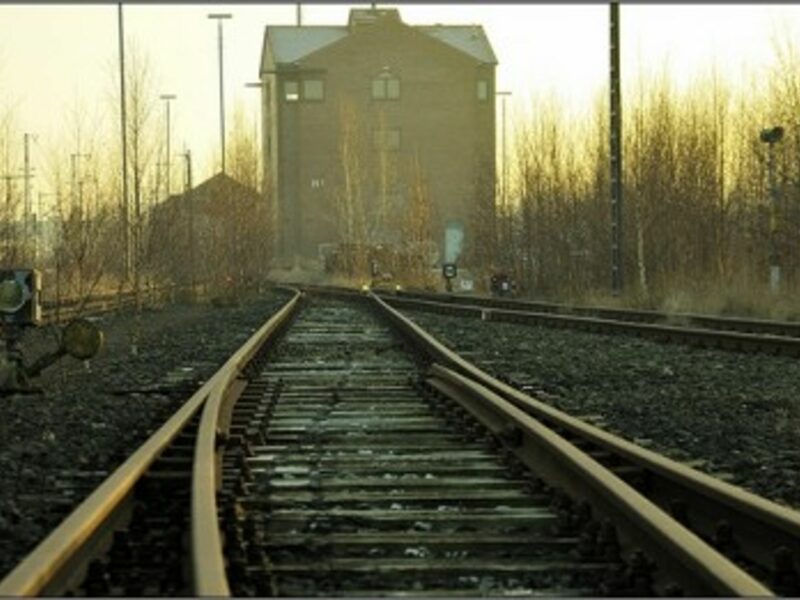 Train tracks in nothern Germany