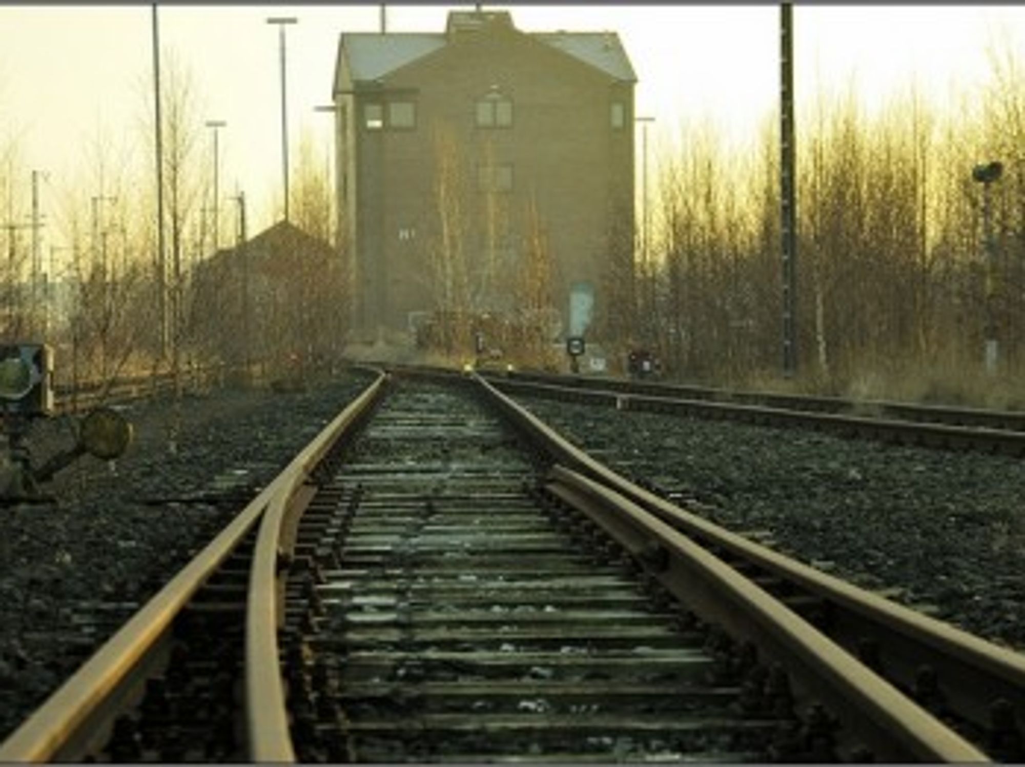 Train tracks in nothern Germany