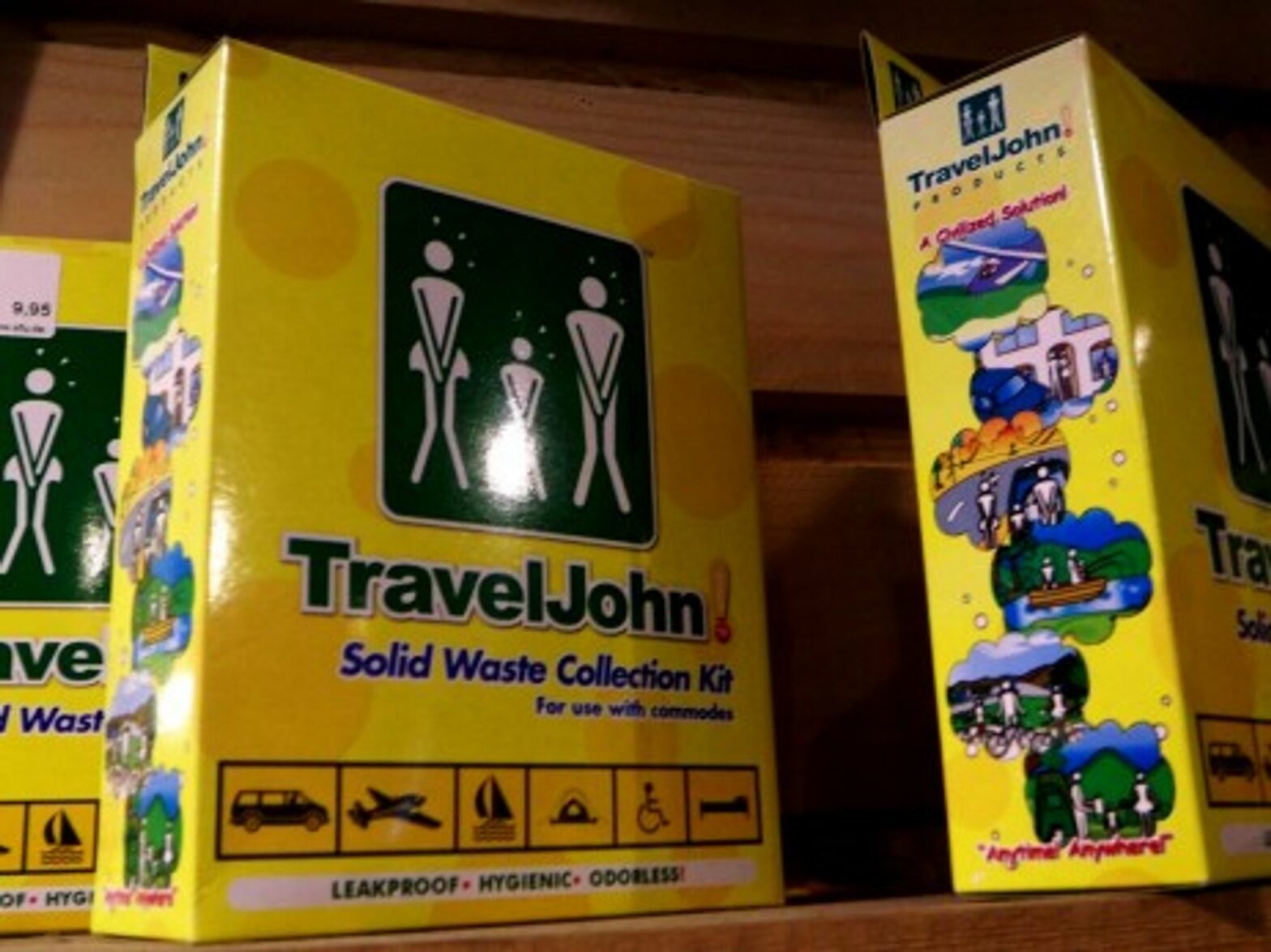 Travel John-brand portable urinals