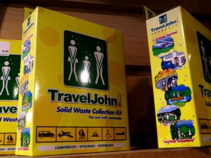Travel John-brand portable urinals