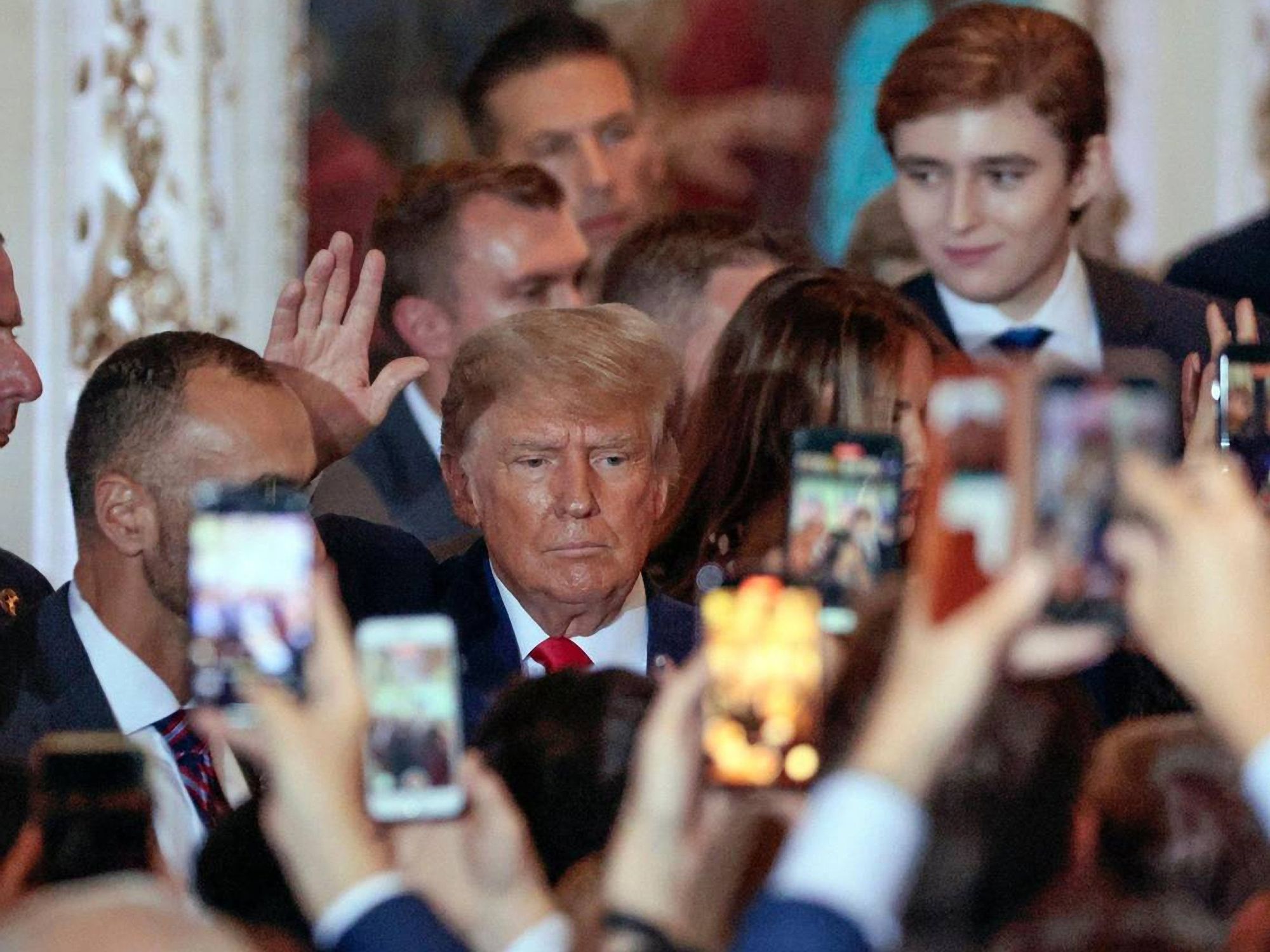Trump after announcing his third bid for president.
