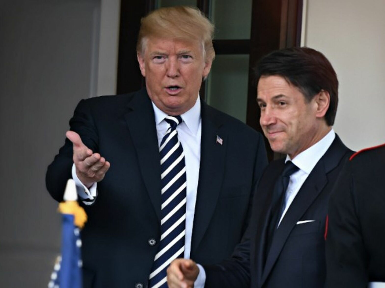 Trump and Conte in Washington on July 30