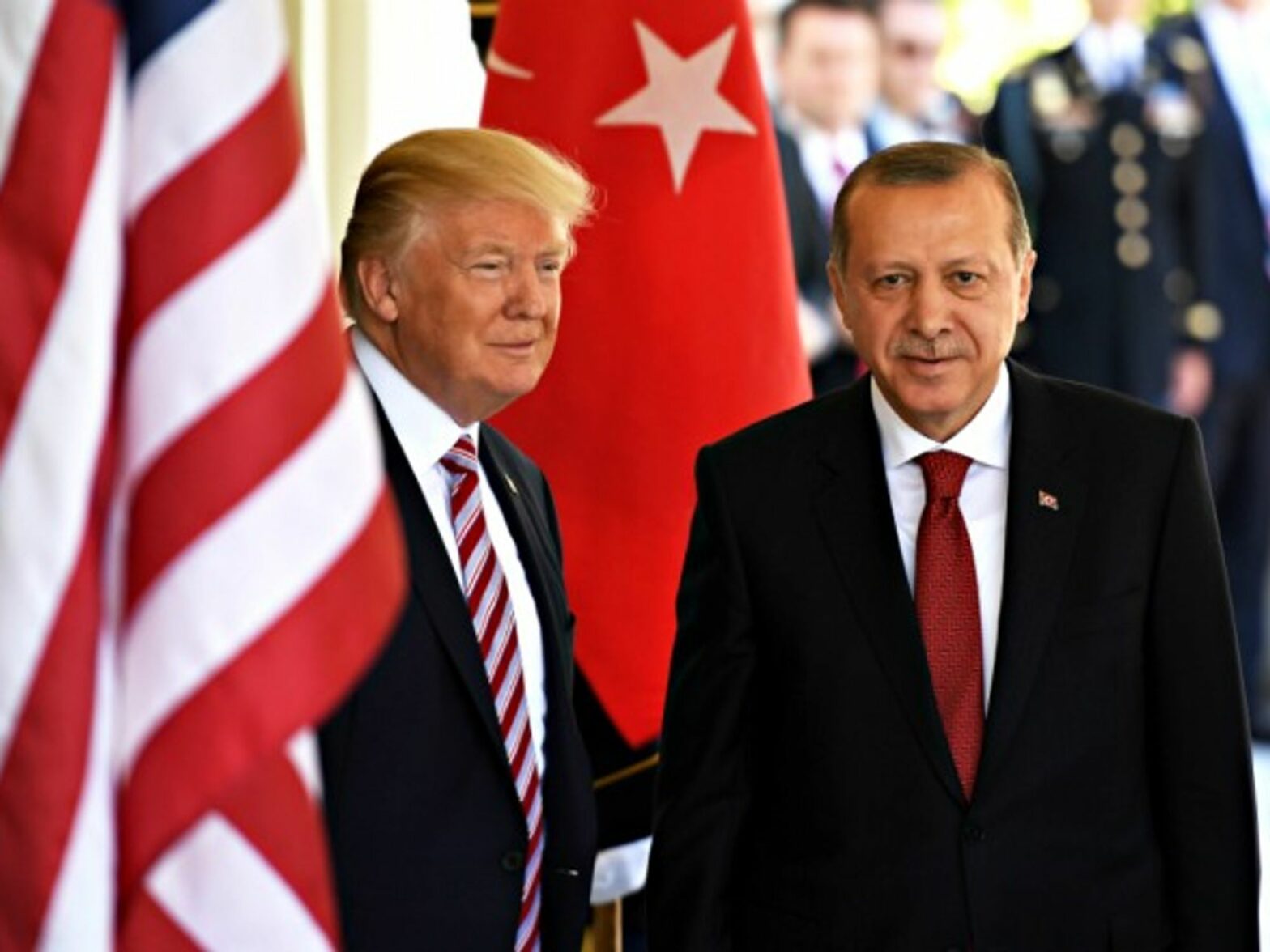 Trump and Erdogan in Washington on May 16