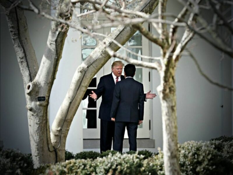 Trump and Japan's Shinzo Abe last month