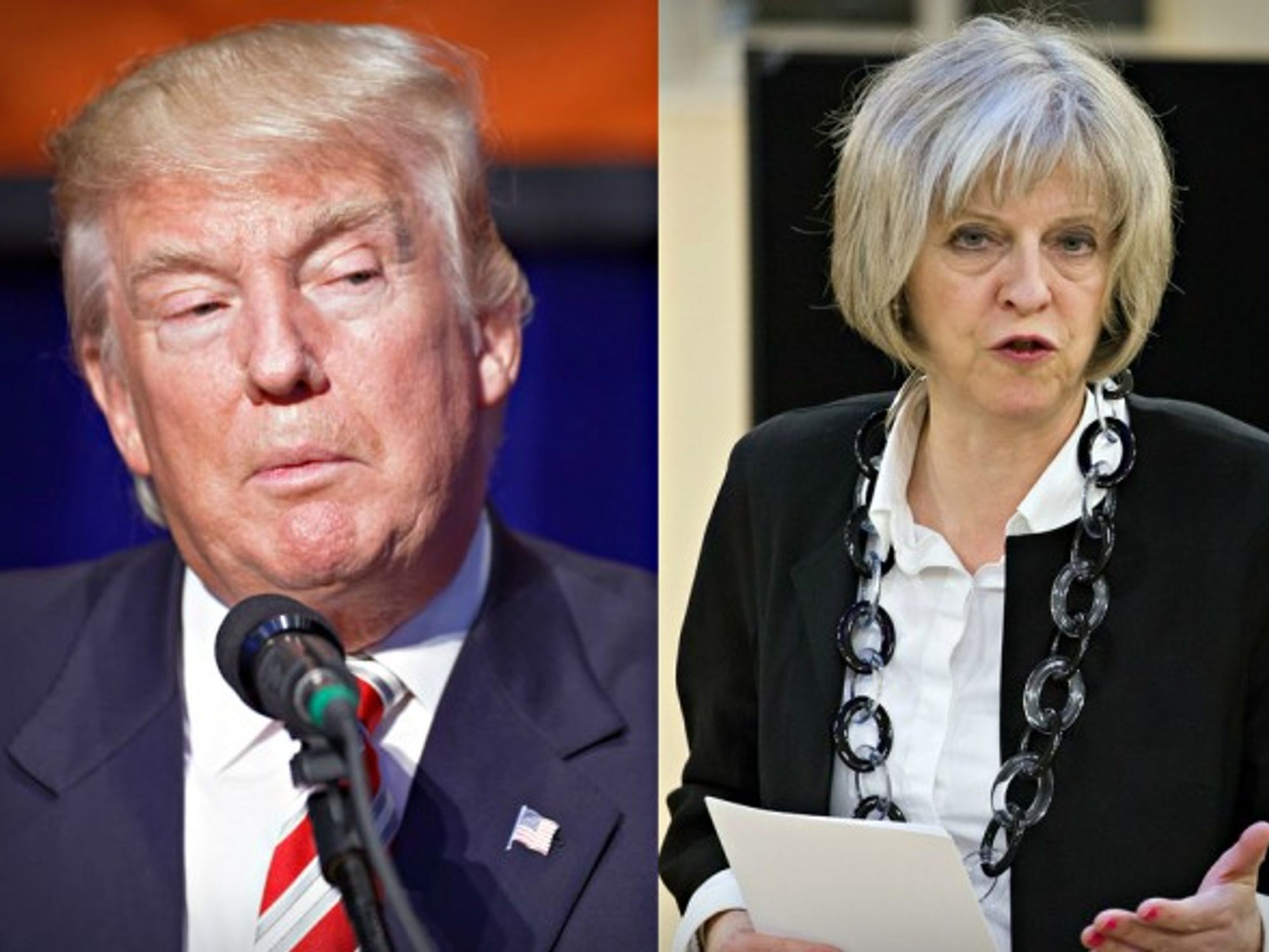 Trump and May