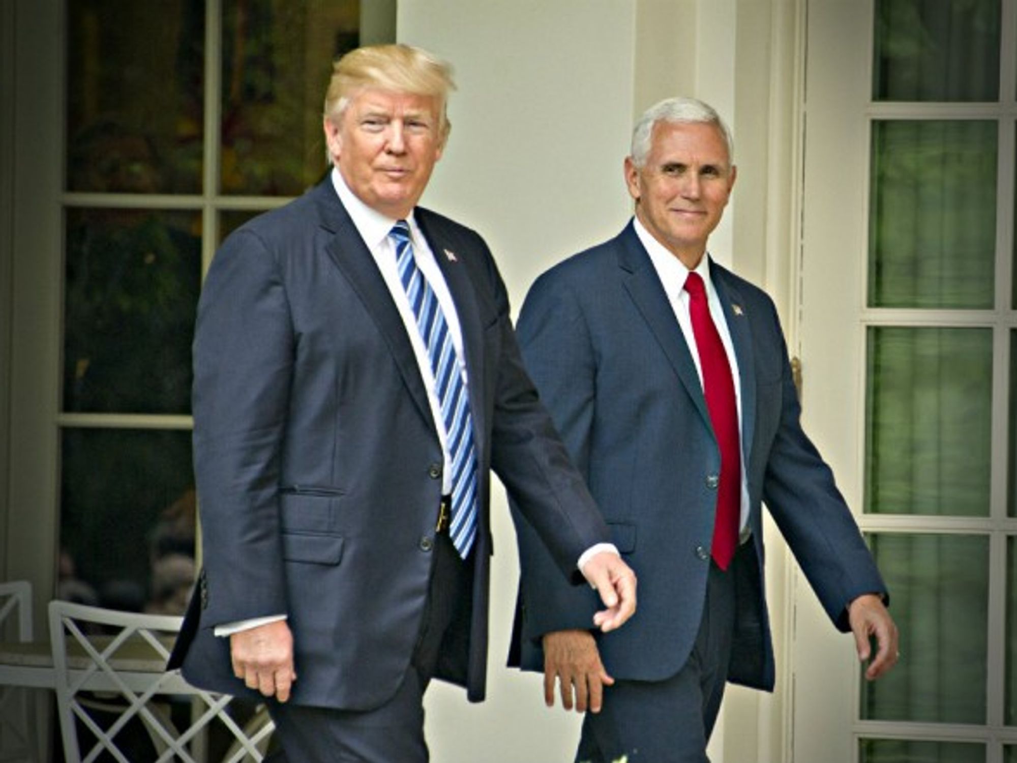 Trump and Vice President Mike Pence last month at the White House