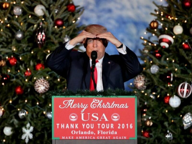 Trump in the holiday spirit in Orlando