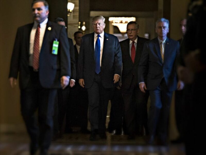 Trump on Capitol Hill on Tuesday
