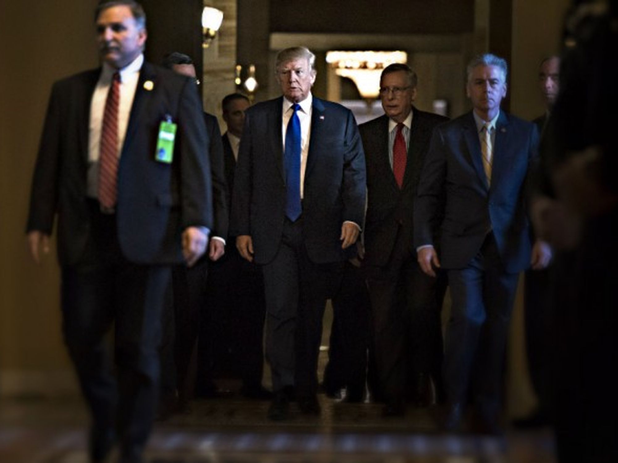 Trump on Capitol Hill on Tuesday
