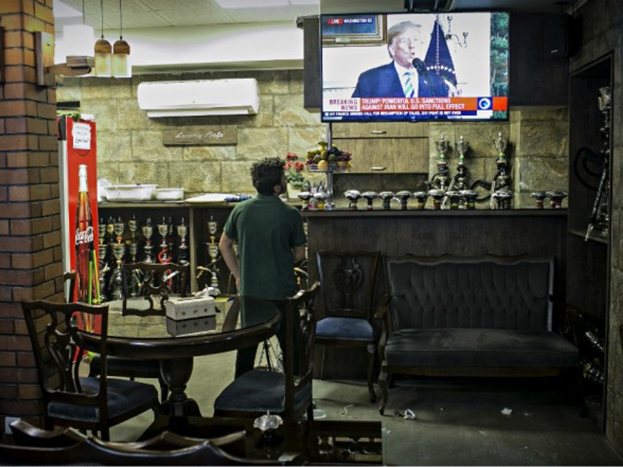 Trump on TV in Tehran on May 8
