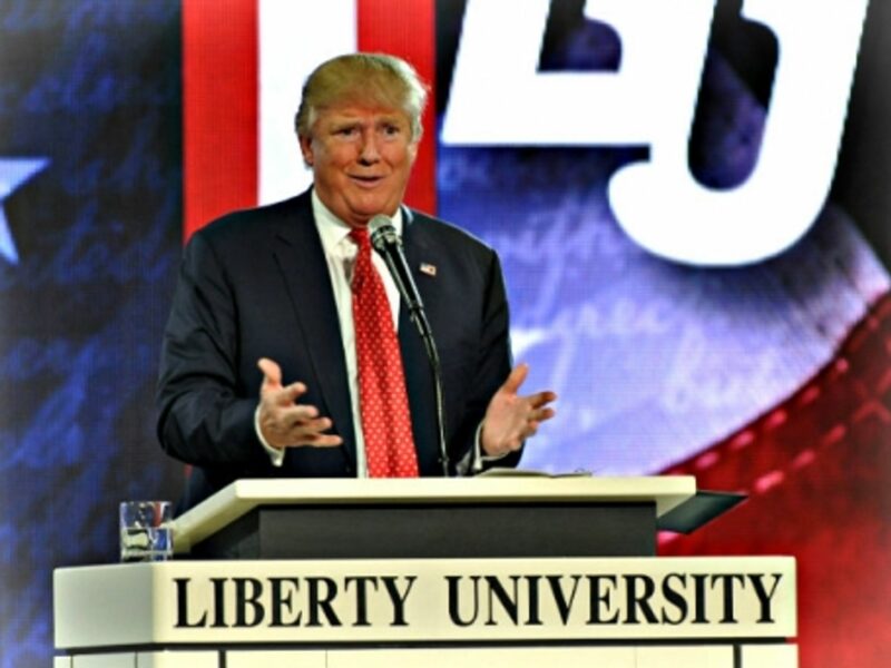 Trump speaking Monday at Liberty University