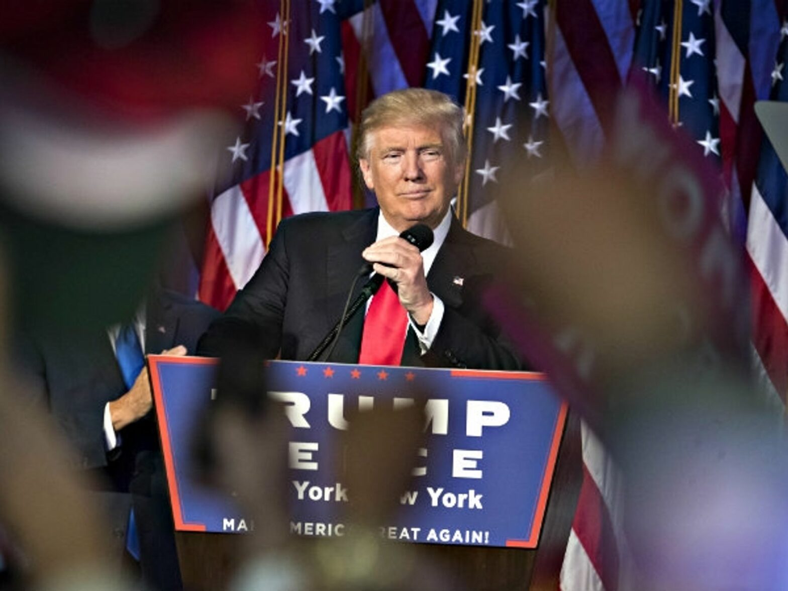 Trump speaks to supporters early Wednesday after his victory