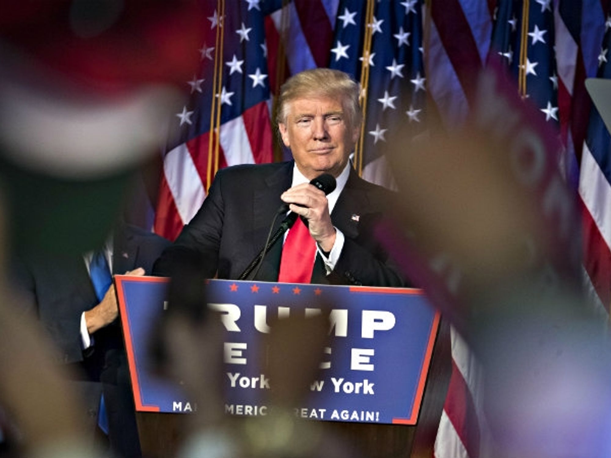 Trump speaks to supporters early Wednesday after his victory