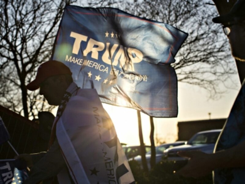 Trump supporter in Fayetteville, NC on March 9