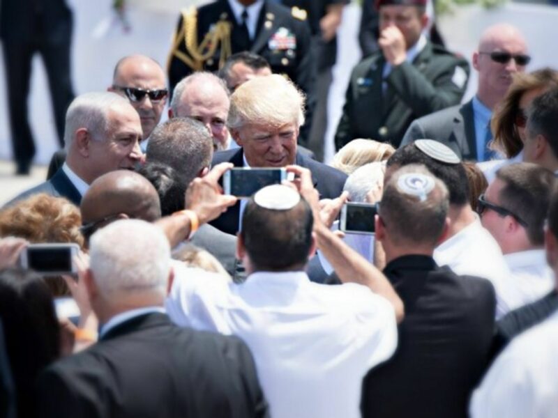 Trump's arrival in Israel on Monday