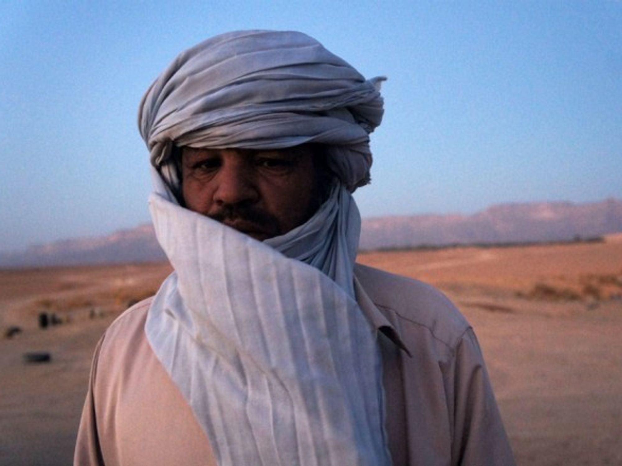 Tuareg sentry at the Libya-Algeria border.