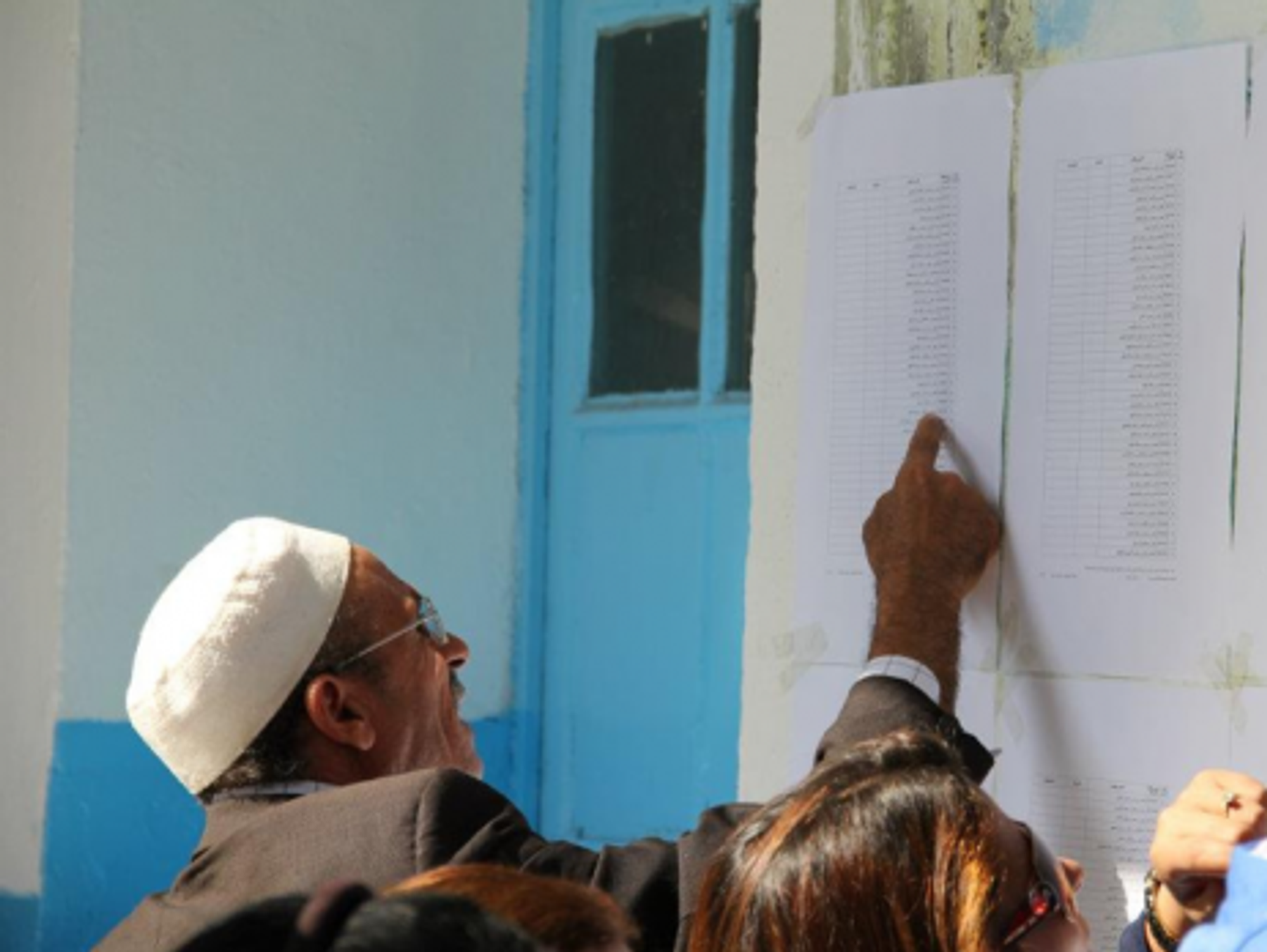 Tunisians voting on Oct. 23 (FreedomHouse)