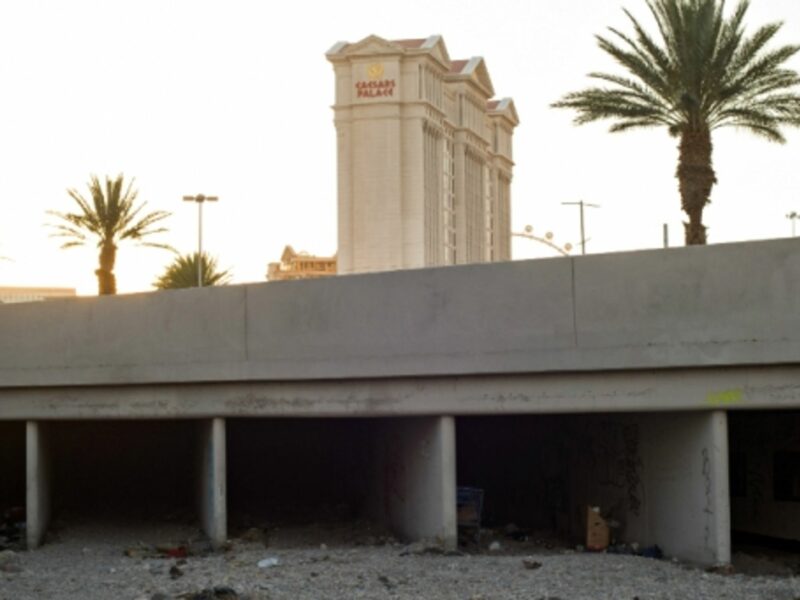 Tunnels beneath Las Vegas house the city's homeless