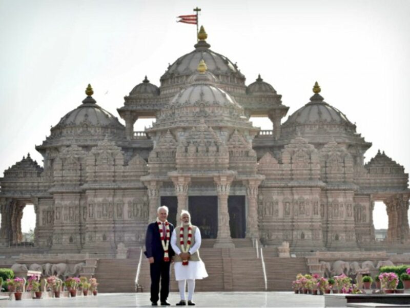 Turnbull and Modi in New Delhi on April 10