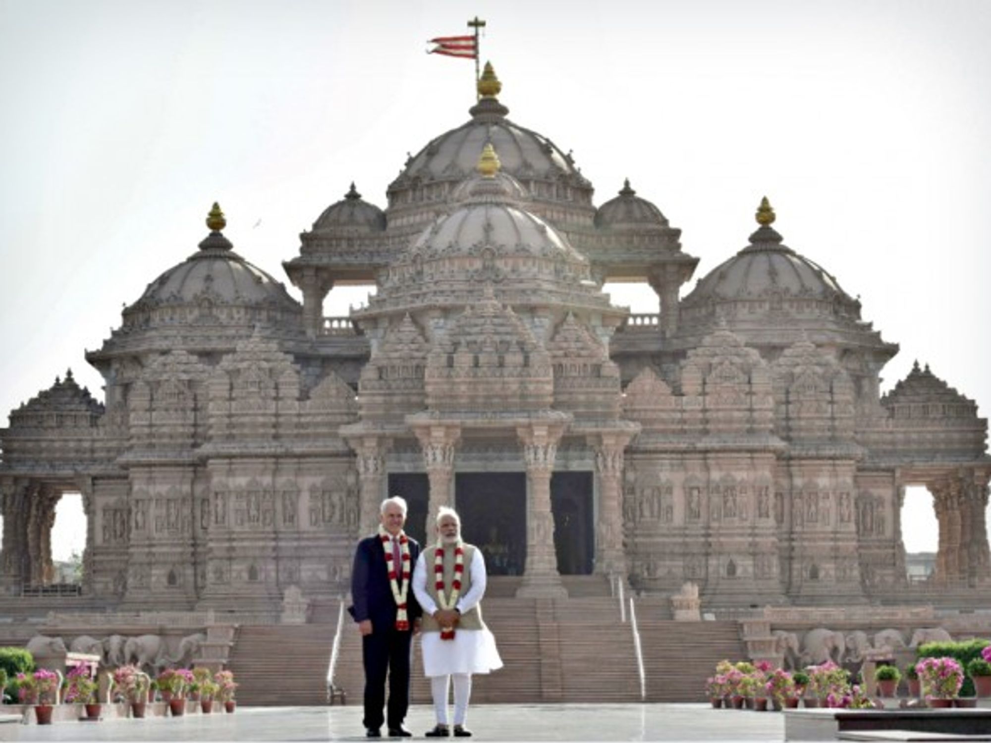 Turnbull and Modi in New Delhi on April 10