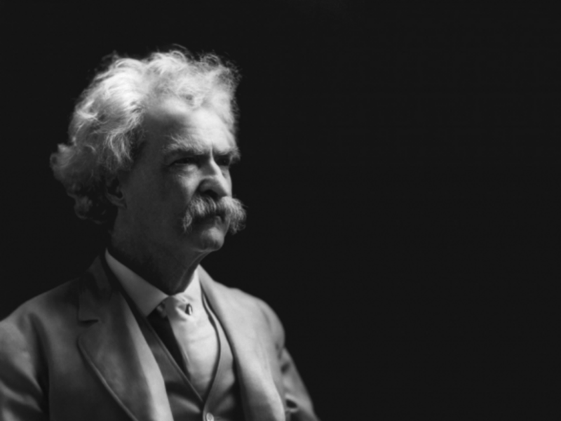 Twain was already world famous when he first saw a typewriter