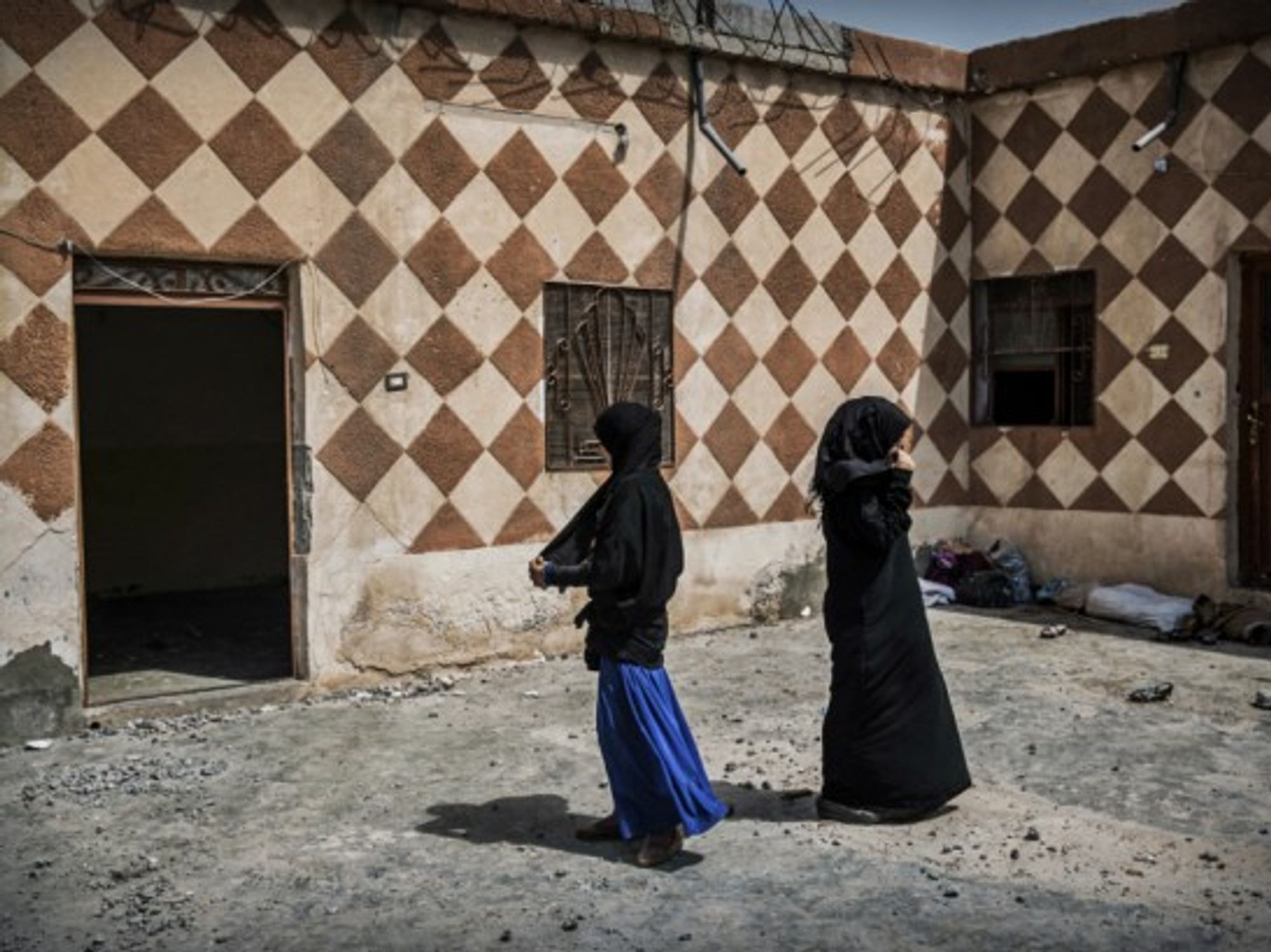 Two young women in Raqqa