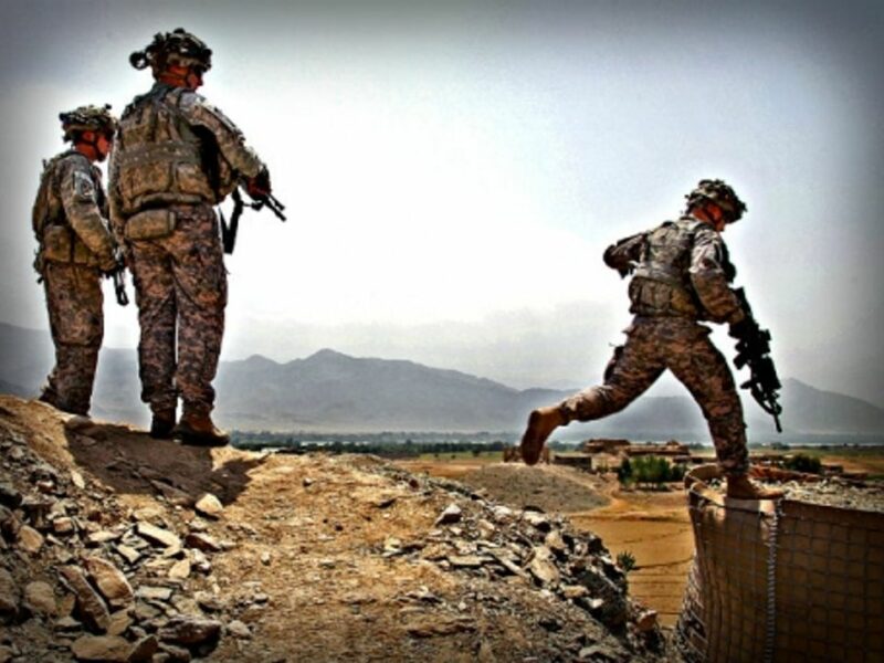 U.S. army soldiers in Afghanistan in 2009