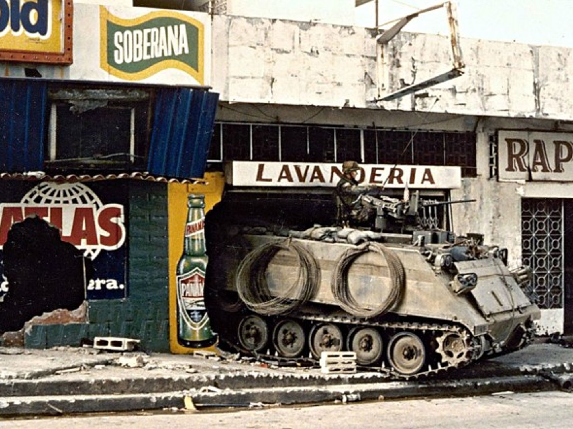 U.S. Army tank in Panama in 1989