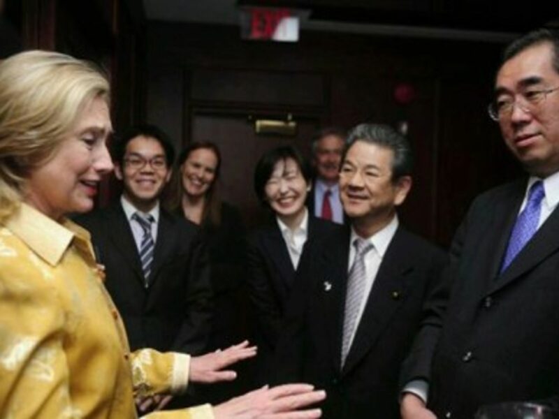 U.S. Secretary of State Hillary Clinton with Japanese Foreign Minister Matsumoto and Defense Minister Kitazawa