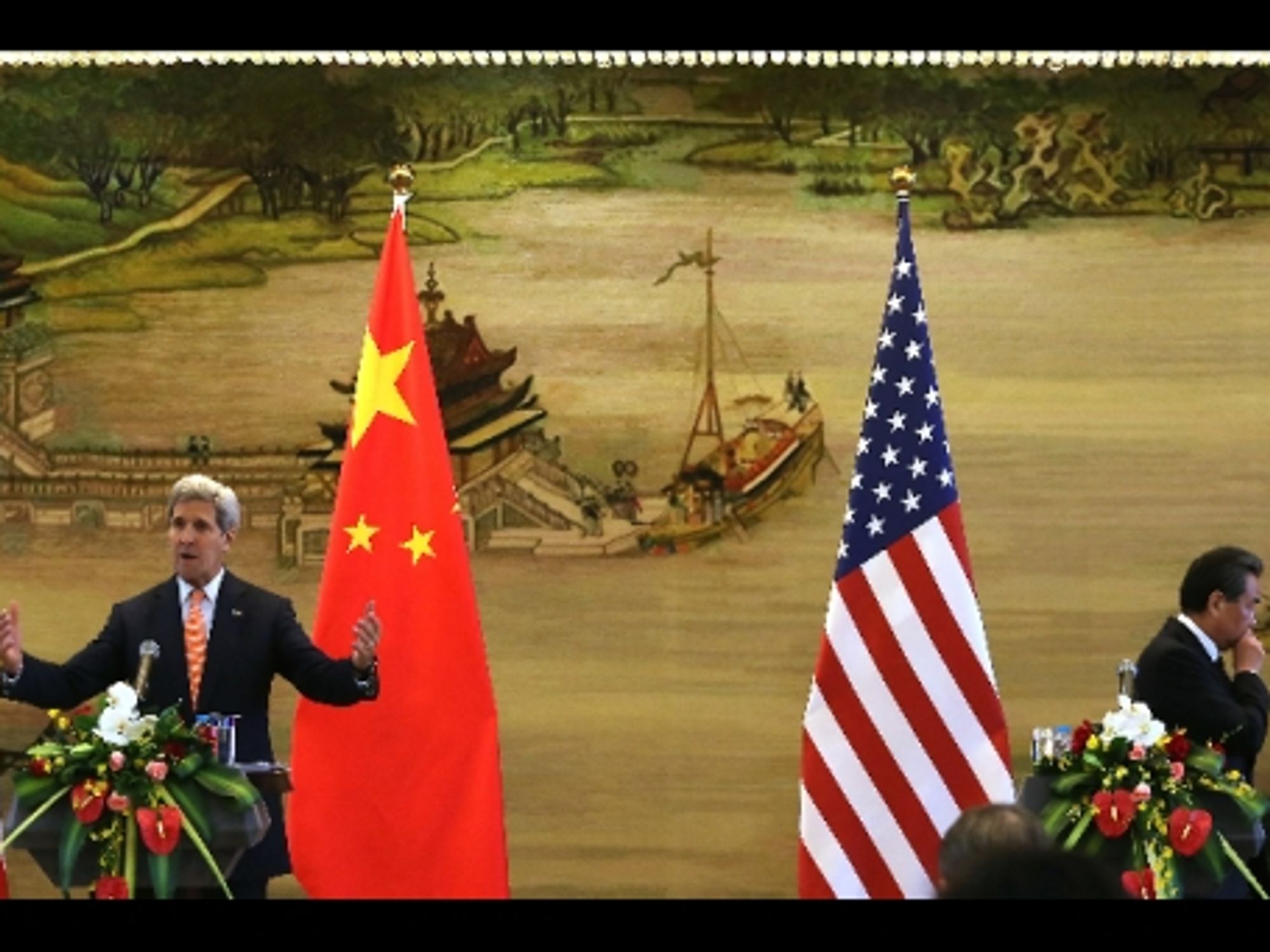U.S. Secretary of State John Kerry and Chinese Foreign Minister Wang Yiin Beijing on May 16