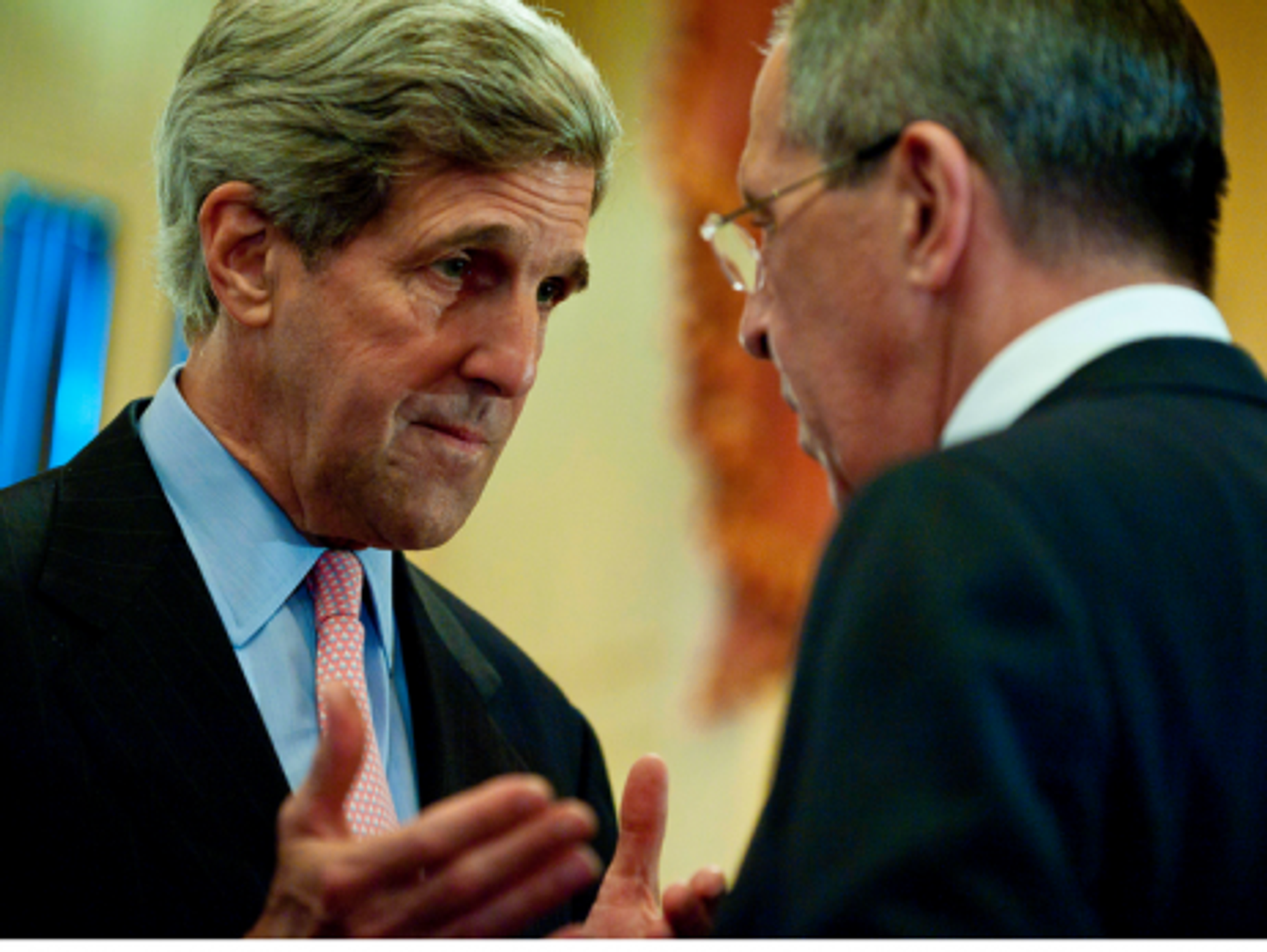 U.S. Secretary of State John Kerry and Russian counterpart Foreign Minister Sergey Lavrov