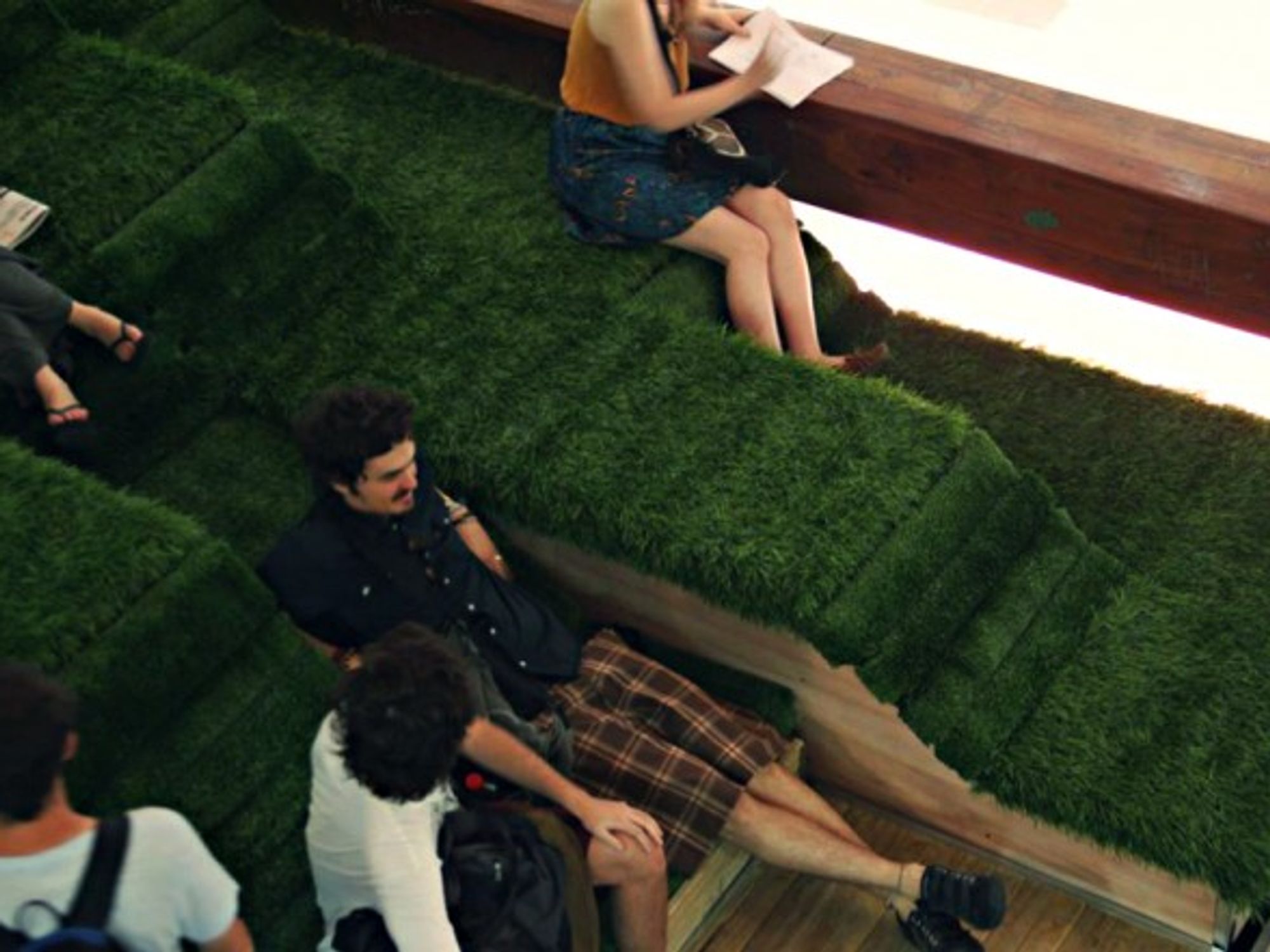 UBA's 'grass patch' napping zone