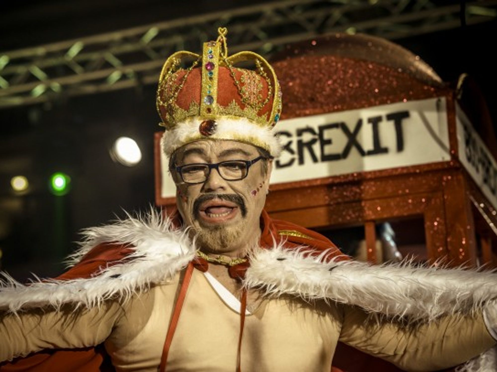 UK float at a parade in Sitges, Spain