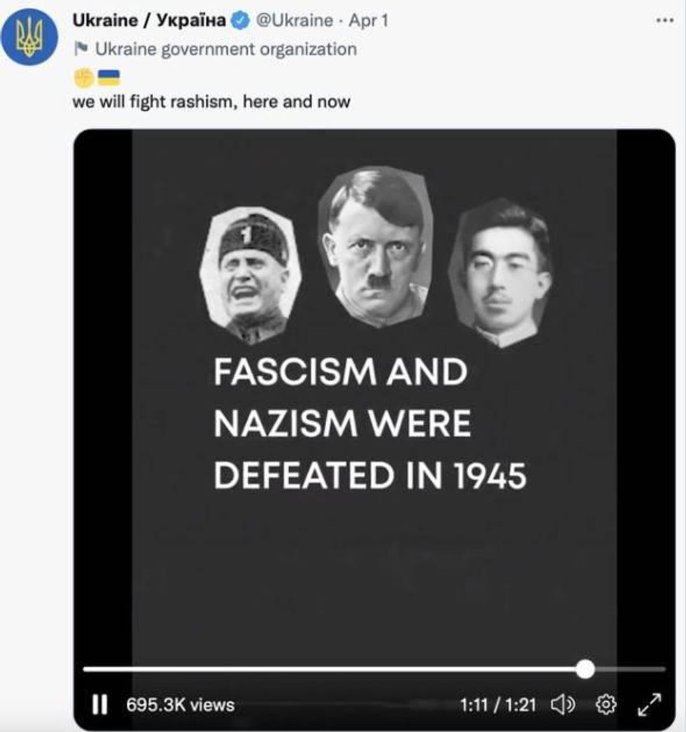 Ukraine Apologizes To Japan For Anti-Fascism Video