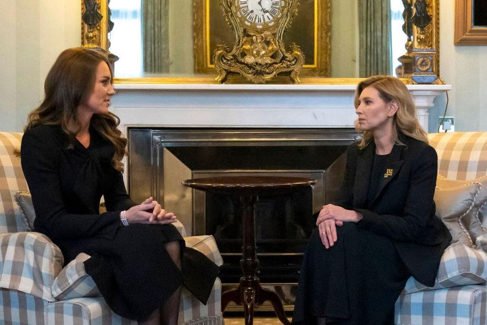 Ukraine’s First Lady Olena Zelenska and Kate Middleton