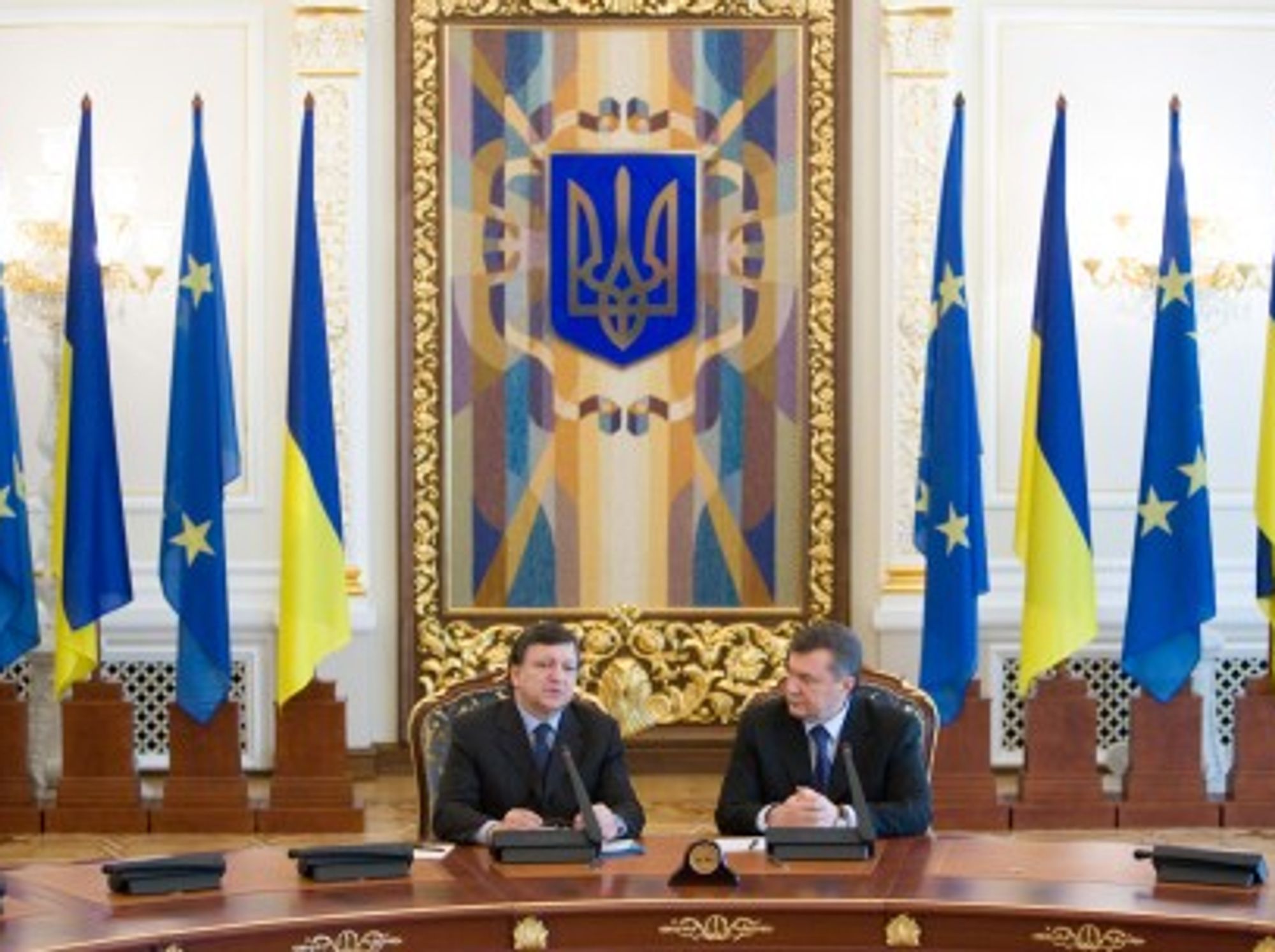 Ukrainian President Viktor Yanukovych and President of the European Commission JosÃ© Manuel Barroso