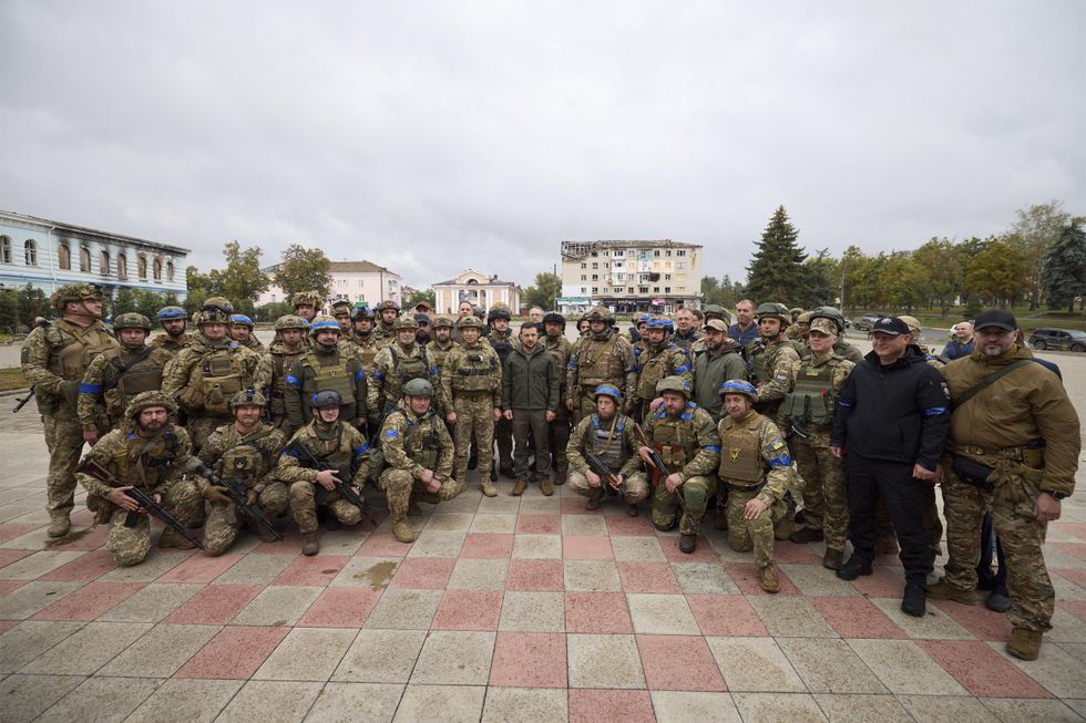 Ukrainian President Zelensky Visits Recaptured City of Izium